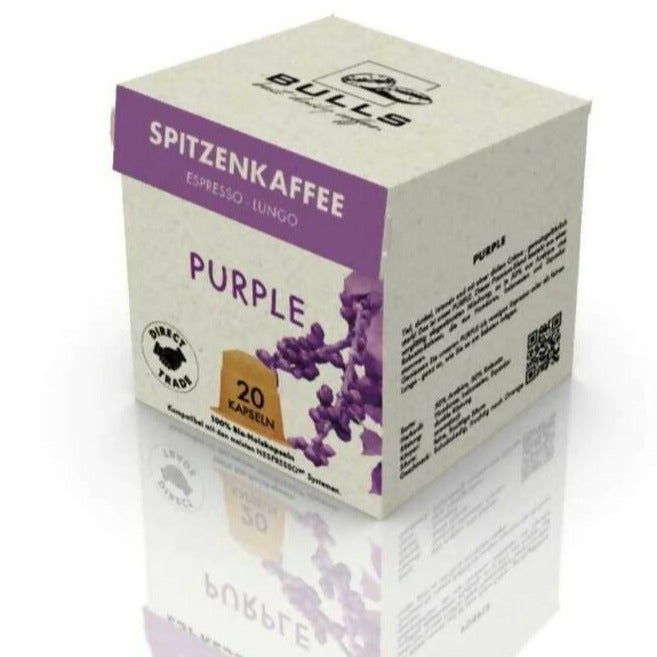 Holz Kapseln - BULLS Purple - Premium Blend - 100 Kapseln